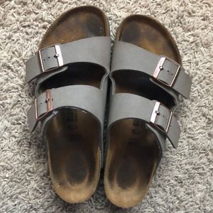 Stone birkenstocks
